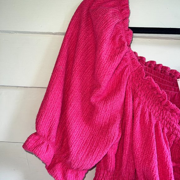 ANTHROPOLOGIE Pilcro cinched puff sleeve peasant top - Picture 9 of 13